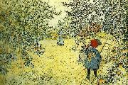 Carl Larsson appleskorden oil painting reproduction